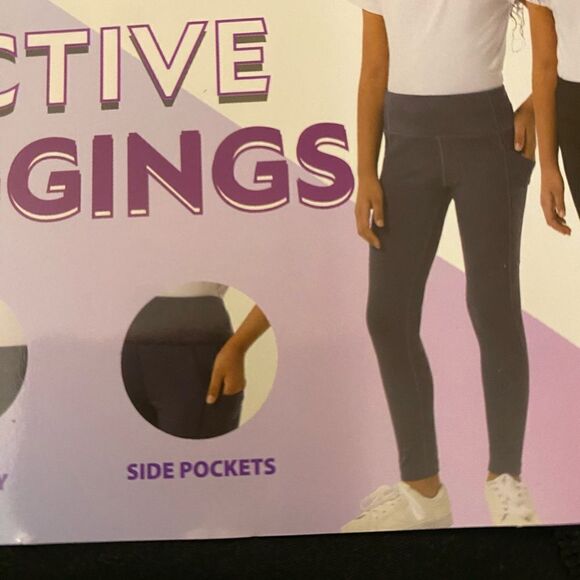 32 Degrees Youth 2-pack Active Leggings - Picture 5 of 6